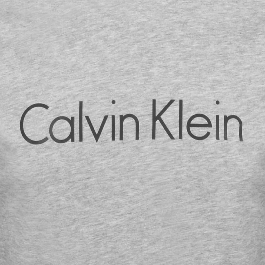 Alternative Image for ProductCalvin Klein Crew Neck Logo T Shirt Grey3